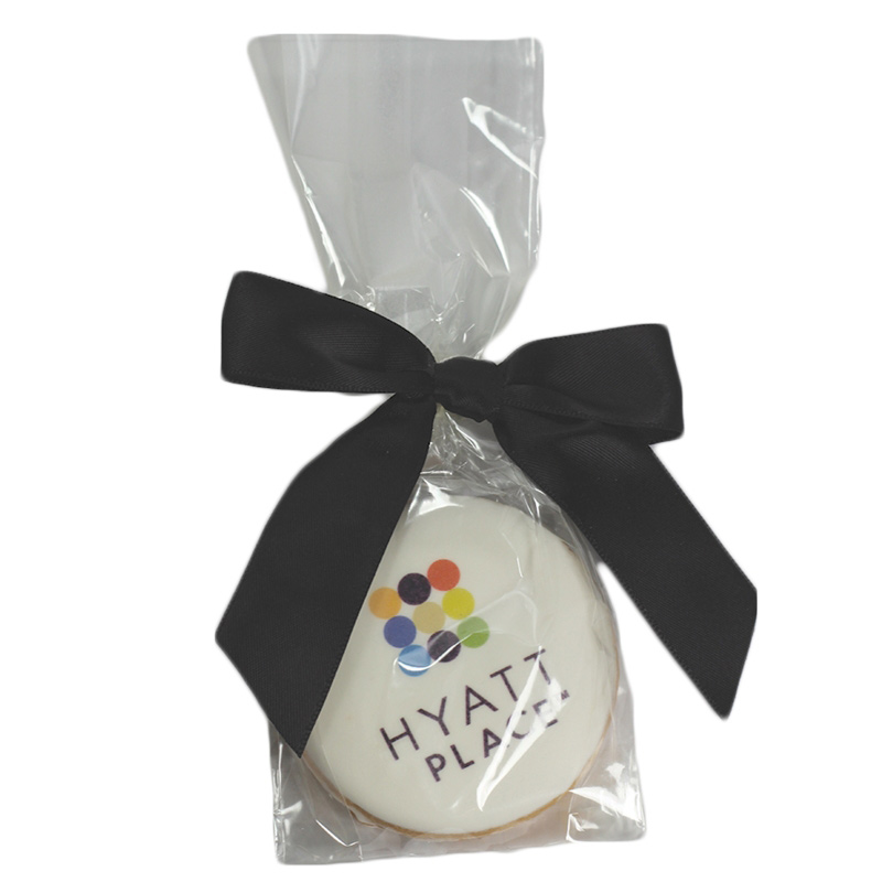 Round Shortbread Cookie w/ Icing in Cello Bag