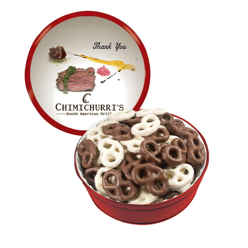 The Grand Tin - Chocolate Covered Mini Pretzels