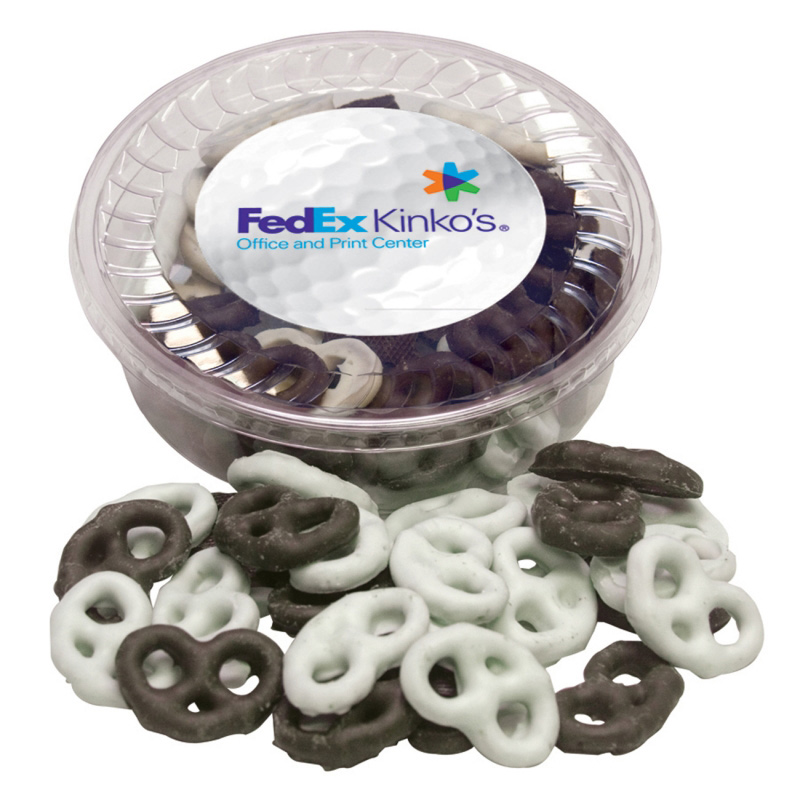 Designer Plastic Tray - Mini Chocolate Pretzels