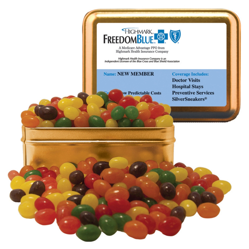 Small Rectangle Tin - Jelly Beans