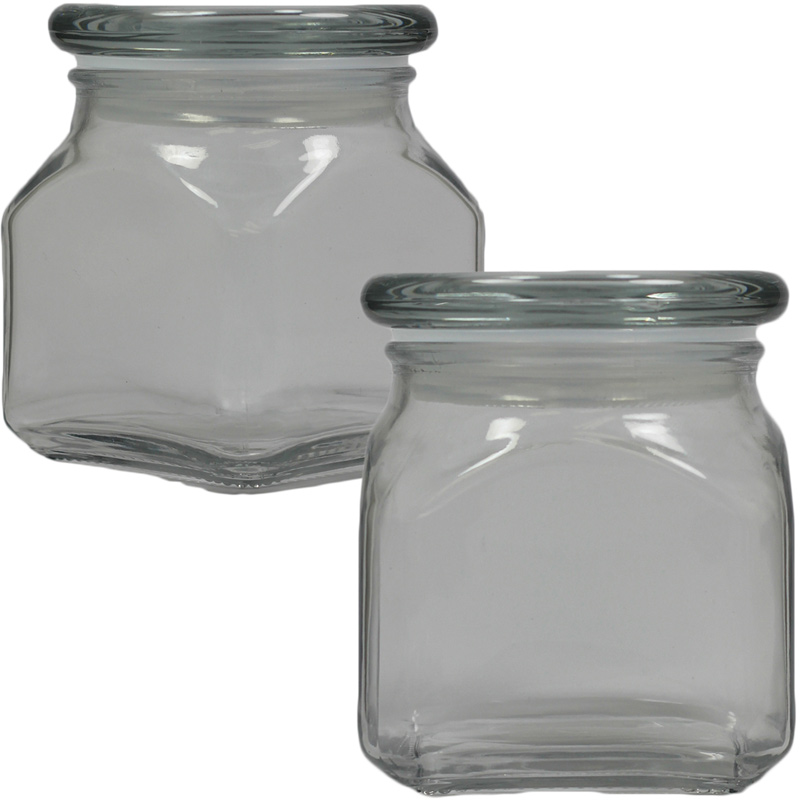 Small Square Apothecary Jar