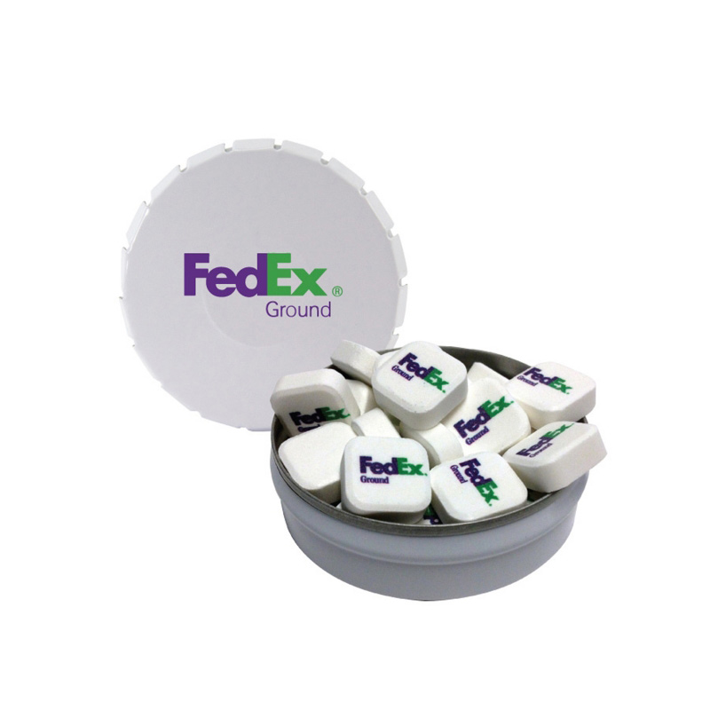 Snap Top Tin with Printed Mints