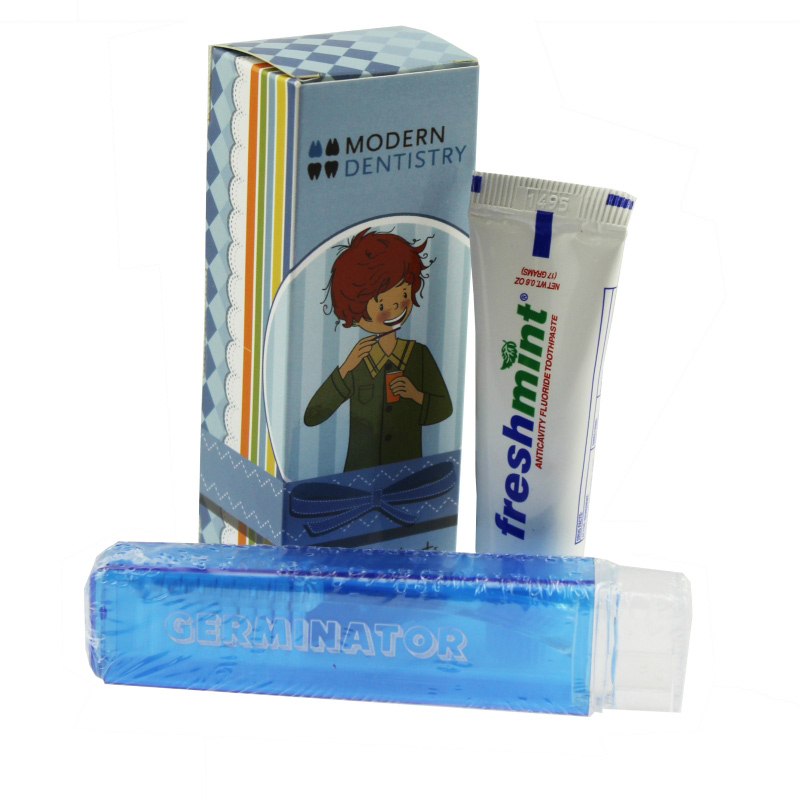 Travel Tooth Brush with Box and Small Toothpaste