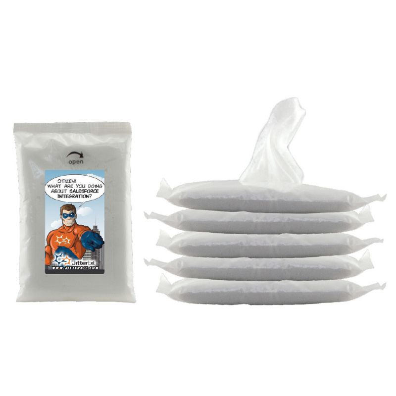 10 Pack Sanitizer Wipes in Sealed Pack